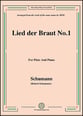 Lied der Braut No.1,for Flute and Piano P.O.D cover